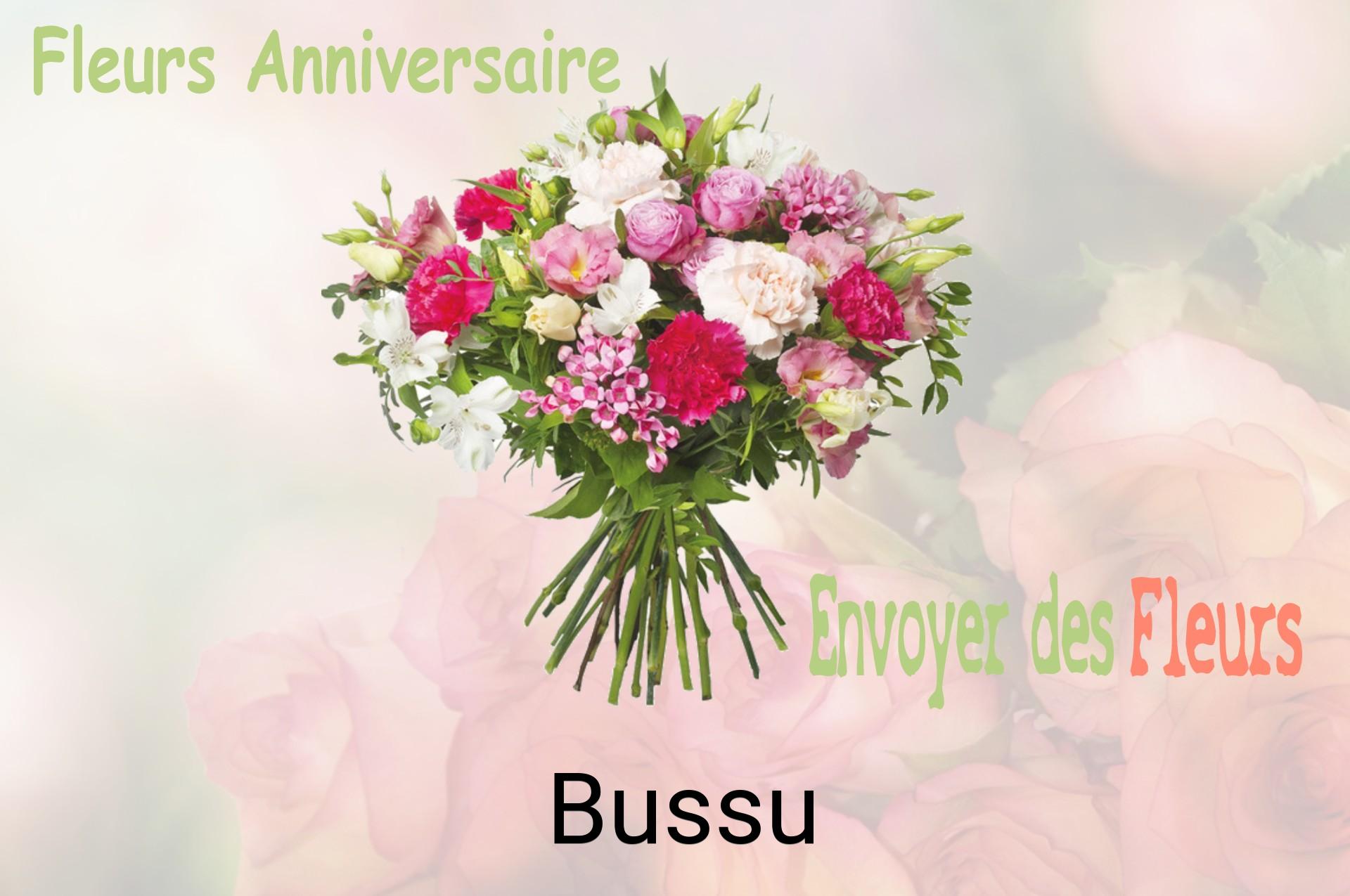Bouquet de fleurs d’anniversaire livré à Bussu